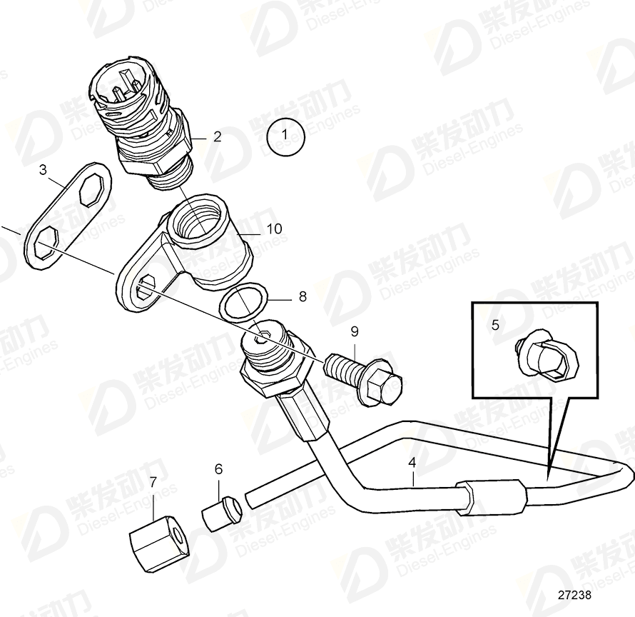 volvo penta Pressure sensor 21634024 Drawing volvo penta Pressure sensor 21634024 Drawing